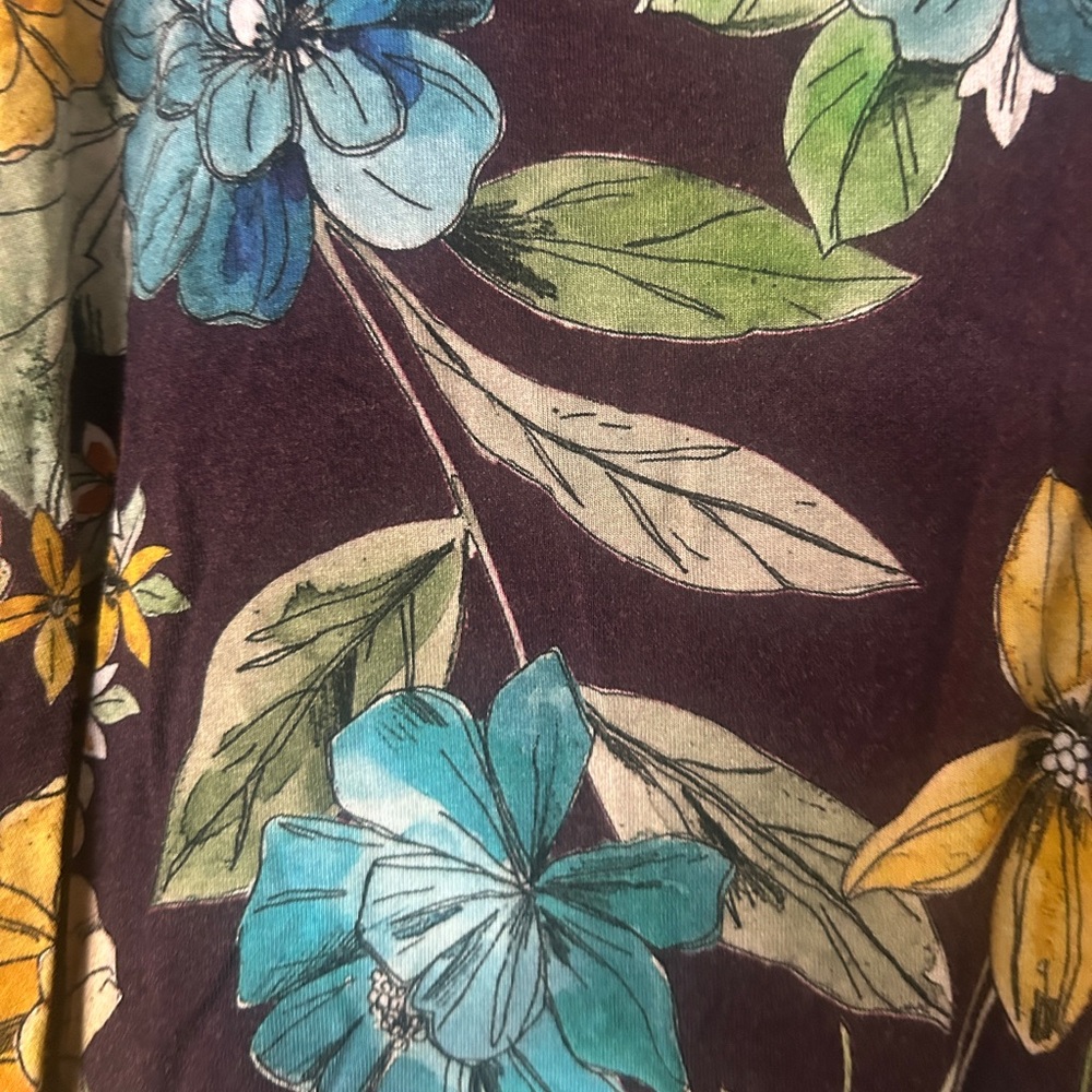 Johnny Was Lexi Henley  Tee shirt Floral size XL - Picture 5 of 6
